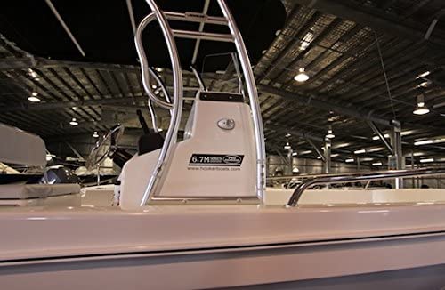 Dolphin Pro S2 T-Top ✮ Folding Center Console Fishing Boat Tower Bimini Canopy, Marine Anodized Aluminum, Collapsible Ttop, Centre Fold Down Shade Roof (Anodized - Navy Blue) #TOP3