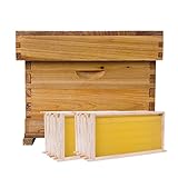 ★ [Práctico y seguro] Conexión perfecta de partes convexas y cóncavas, todo sofisticado, mano de obra exquisita, larga vida útil. Podemos ayudar a que su caja de abejas evite huecos innecesarios y trabajo extra para sus abejas.