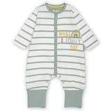 Das macht den Artikel besonders: - Praktische Druckknopfleiste vom Halsausschnitt bis zum Schritt durchgehend geknöpft; - Umklappbare Bündchen an den Füßen; - Softe Bio-Baumwolle für ein angenehmes Tragegefühl