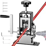 Wire Stripper Machine, 0.06''-0.98'' Manual or Drill Powered Wire Stripping Machine with Hand Crank or Drill Powered Copper Wire Peeler Machine Aluminum Frame Wire Peeler for Scrap Copper Recycling