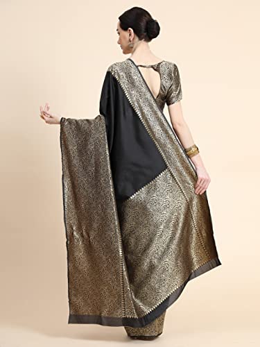 Image of Avantika Fashion Women's Classy Kanjivaram Soft Lichi Silk Banarasi Saree With Blouse Piece