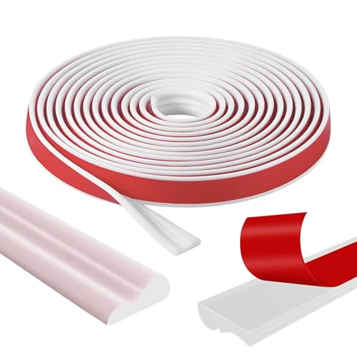 Moldura Decorativa De Pared Autoadhesiva De Pvc Flexible 5 M X 2,3 Cm Moldura Blanca Para Interior