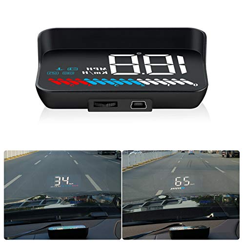 GOFORJUMP HUD OBD Head Up Display OBD2 + GPS Dual System M7Head Up Display GPS Overspeed Car Head Display Up OBD2 HUD Display M7