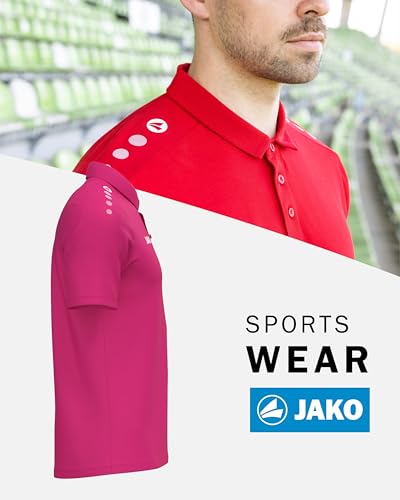 JAKO Unisex Poloshirt One, deep pink, 4XL – Ansicht 3