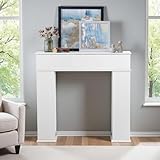 Poeahu - Armario para chimenea, 107 x 18 x 100 cm)