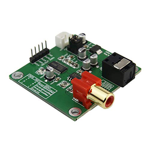 Preisvergleich Produktbild Domilay DIR9001 Modul Koaxialer Lichtwellenleiterempfang mit Glasfaserhalter Spdif zu I2S-Ausgang 24 Bit 96 kHz