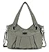Scarleton Zipper Washed Shoulder Bag H147224 - Ash