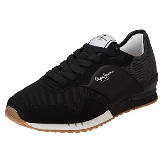 Pepe Jeans London W Sequins, Zapatillas Mujer, 999 Negro, 38 EU