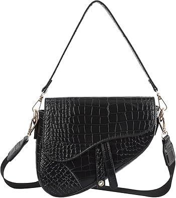 Albrrado Leather Satchel Bag Women Cross Body Bag With Adjustable Strap | Waterproof | Sling | Shoulder | Bags | Travel | Work | Office | Crossbody | Purse | Rakhi Gifts (Black) (B0D9R2C71Q) Amazon Price History, Amazon Price Tracker
