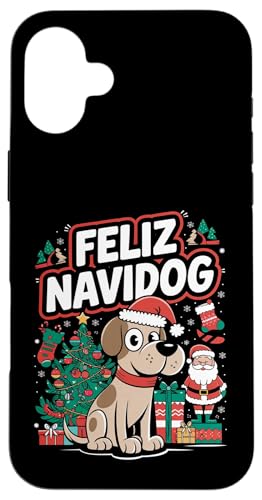 ���킢���N���X�}�X���̑ʟ���-Feliz Navidog �X�}�z�P�[�X iPhone 16 Plus �p
