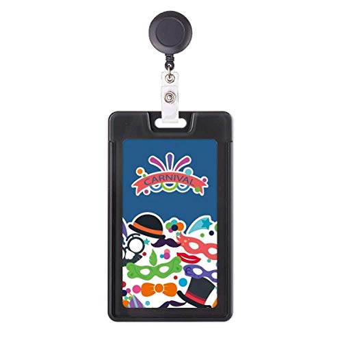 Porte-badge rétractable Venise pour lunettes et masques de carnaval