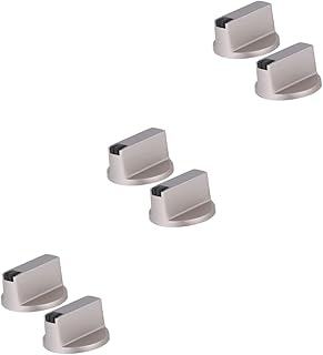 HOMSFOU 6 Peças Botões De Gás Botões De Controle De Superfície De Controle Do Queimador Botão De Pressão Do Fogão De Metal Interruptor De Ignição Do Fogão Interruptor De Ignição