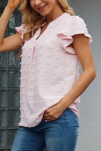 Image of Women's Short Sleeve Puff Sleeve T-Shirt Casual Loose Fitted Tops