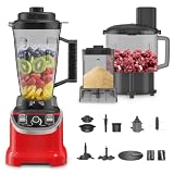 Licuadora De Alta Potencia 2000 Vatios, Licuadora De Pie De Acero Inoxidable, Capacidad De 3 Litros, 32000 Rpm, Para Exprimir Jugos, Picar Carne, Batidos, Puré De Frutas, Pelar Ajo, Moler