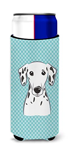 Checkerboard Blue Dalmatian Ultra Beverage Insulators for slim cans BB1148MUK