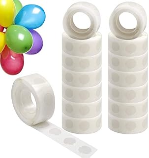 RONGRONG 1500 PCS Glue Dots for Balloons, Sticky Dots Double Sided Removable Balloon Stickers Tape for Crafting Party Wedding DIY Balloon Decorations (15 Rolls)