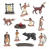 【Jouet éducatif】 : les figurines indiennes servent non seulement de décoration de bureau, mais servent également d'outil éducatif pour aider les enfants à comprendre l'histoire et la culture de l'Occident. Cet ensemble peut également être utilisé comme jouet pour les enfants, leur permettant de utiliser leur créativité et leur imagination dans le jeu.