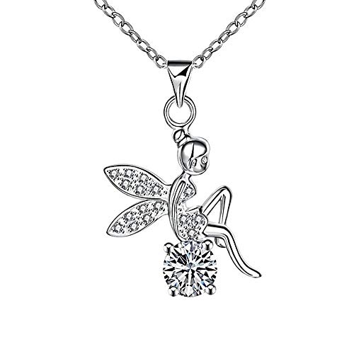 Bijoux pour femmes collier pendentif mignon en zircon cristal idée cadeau Noël