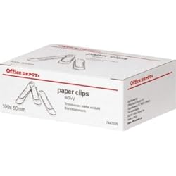 Sanganxa Trombones Office Depot Lot de 100 trombones Argent 50 mm
