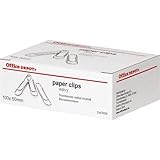 Office Depot Lot de 100 trombones Argent 50 mm