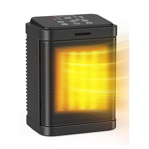 Space Heaters for Indoor Use, Portable Electric Heater with Digital Thermostat, 1-24H Timer, ECO Mode, ETL Listed, Small Space Ceramic Heater Safety Heating with Child Lock for Home Office
