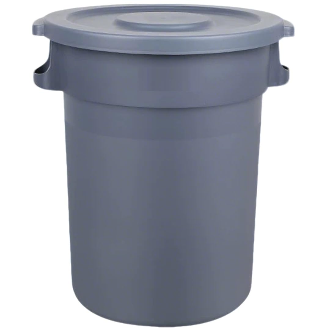 Garbage Cans Trash Cans 2 Rugged Wheels Ergonomic Handle and Lid Heavy Duty Construction Built for Toughness and Maximum Impact Resistance Perfect for Both Indoor Or Outdoor Use(A-40L)