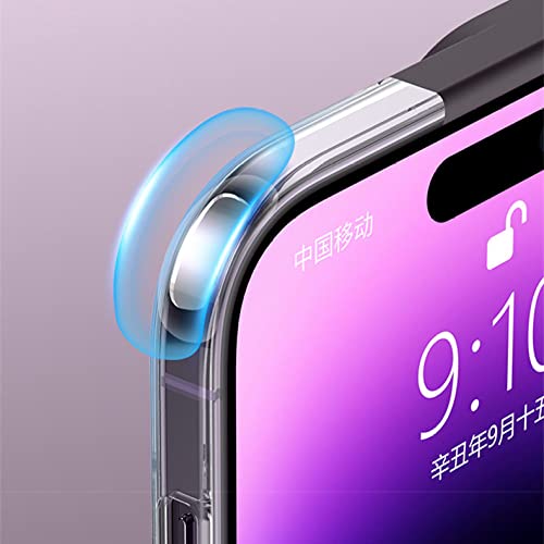 Protection magnétique iPhone 13 Pro Max antichoc transparent de luxe violet
