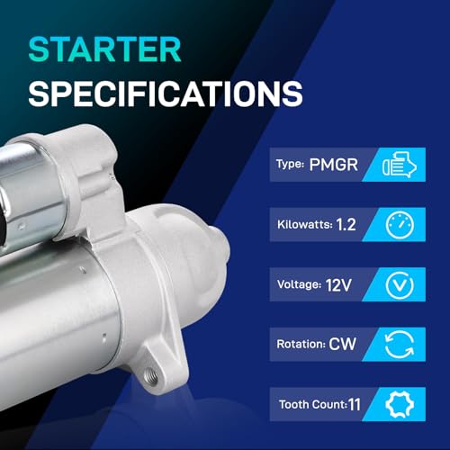 Image of New Starter Compatible with Hyundai 13-14 Genesis Coupe, 11-14 Sonata, 13-14 Santa Fe Sport, 11-15 Tucson, Kia 11-13 Forte, 12-15 Optima, 11-13 Forte Koup, 12V 1.2KW 11T CW, 8000357 361002G200 6974N