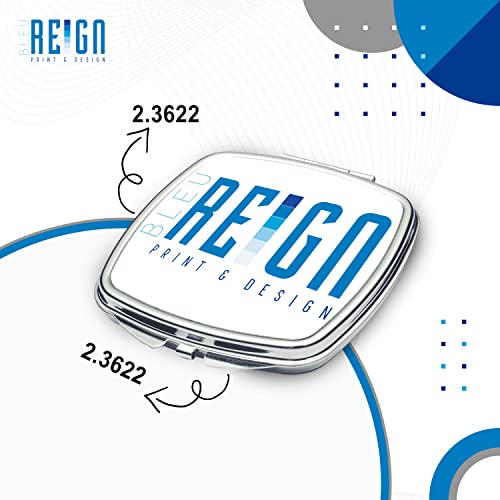 BleuReign(TM) Mixed USA and Barbados Compact Mirror