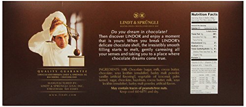 Lindt LINDOR Hazelnut Milk Chocolate Truffles, Kosher, 120 Count (Pack of 1) - Thumbnail 2