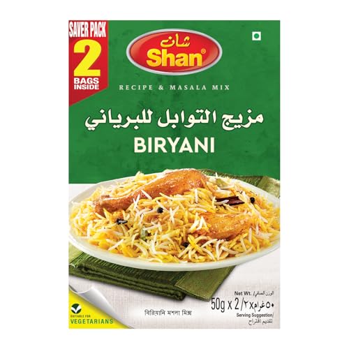 Shan Biryani Masala Saver Pack 2 x 50g for Authentic Flavor