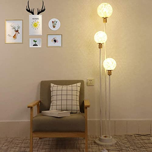Lámpara de pie de protección ocular LED, luz vertical minimalista de estilo nórdico 7