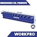 Imagen de WORKPRO Soporte Magnético 12 Ranuras para Llaves Fijas Organizador Pared