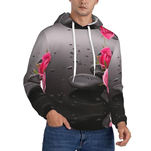 Sweat en polaire homme avec motif floral élégant et moderne