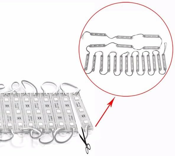 5050 SMD LED Module Light Strips DC 12V, IP65 Waterproof, 120° Beam Angle
