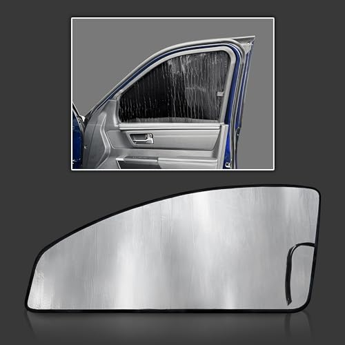 Galaxy Auto Shield Custom Fit Side Sunshade - Front Seat - for Toyota Tundra 2022 2023 2024 2025-4Dr Crew Max Cab, Insulated Window Sunshade Privacy Accessories Blockout UV Reflector Protection