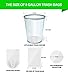 FORID Clear Medium Garbage Bags – 8 Gallon Plastic Trash Bags 30 Liter Wastebasket Bin Liners 220 Count for Bathroom Bedroom Office Trash Can