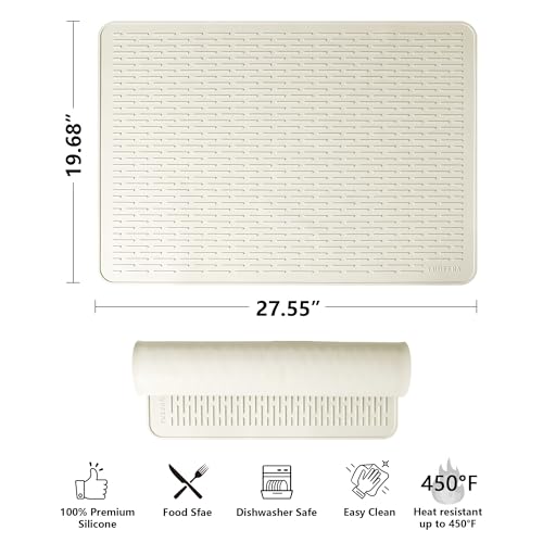image for YUHFERA Stove Top Cover for Electric Stove - Silicone Stove Mat for Gl