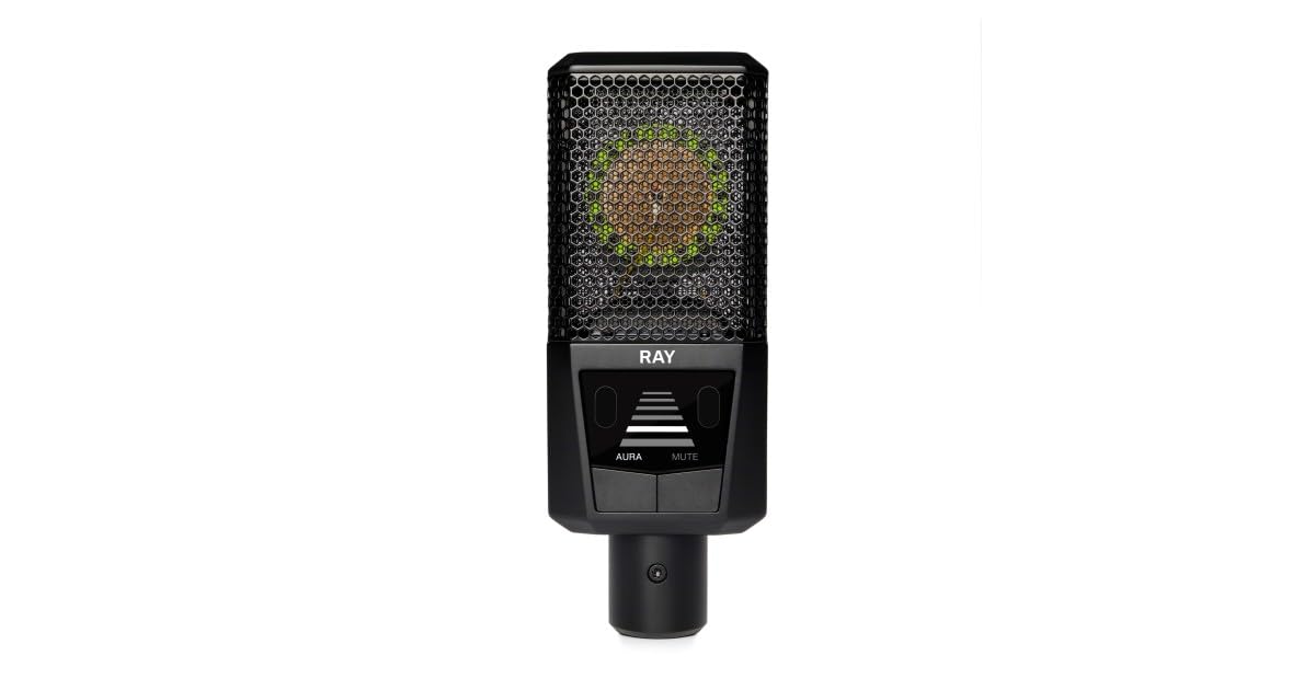 RAY Microphone with Autofocus for Your Voice - Mute by Distance and Mute Button - for Podcasts, Streaming, Content and Music in Studio Quality - 1" Studio Condenser Capsule