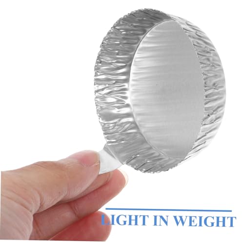 SEWOART 50pcs Aluminum Foil Weighing Dish Aluminum Foil Pans Laboratory Equipment Lab Equipment Liquid Silver Powder Dry Powder Containers Measuring Weigh Boat Sample Weighing Tray - Thumbnail 7