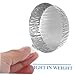 SEWOART Aluminum Foil Weighing Plates 2.36In Disposable Lab Sample Weighing Trays Lightweight Aluminum Foil Pans for Measuring Powders Liquids Scientific Use