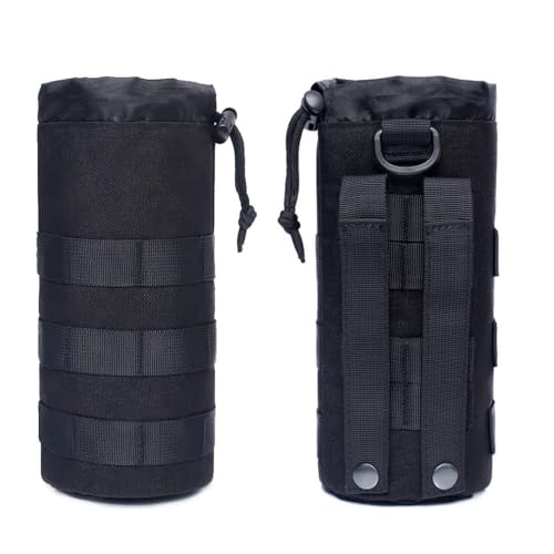 HUNTVP Molle Flaschenhalter Militär Flaschentasche 1000D Nylon Flaschenhülle Langlebig Molle Zubehör Taktische Tasche für Trinkflasche Rucksack Camping Wandern