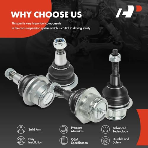 A-Premium Set of 4, Front Upper and Lower Ball Joints Kit, Compatible with Ford F-150 F150 2021 2022 2023 2024, Except Off-Road Suspension by A-premium - Image 6