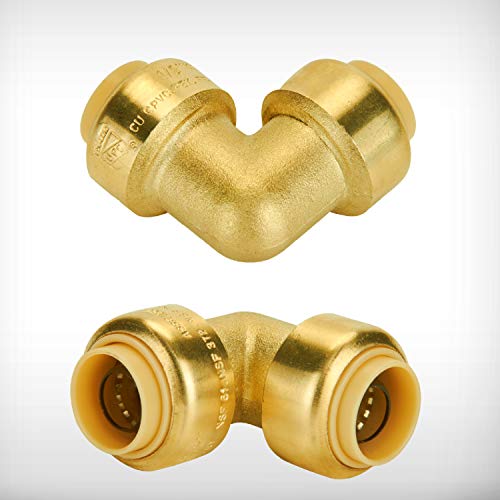 image for SUNGATOR 1/2-Inch 90-Degree Elbow, Push Fit Elbow Plumbing Fittings, B