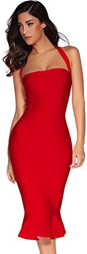 meilun Womens Halter Fishtail Bandage Party Dress Elegant Wedding...