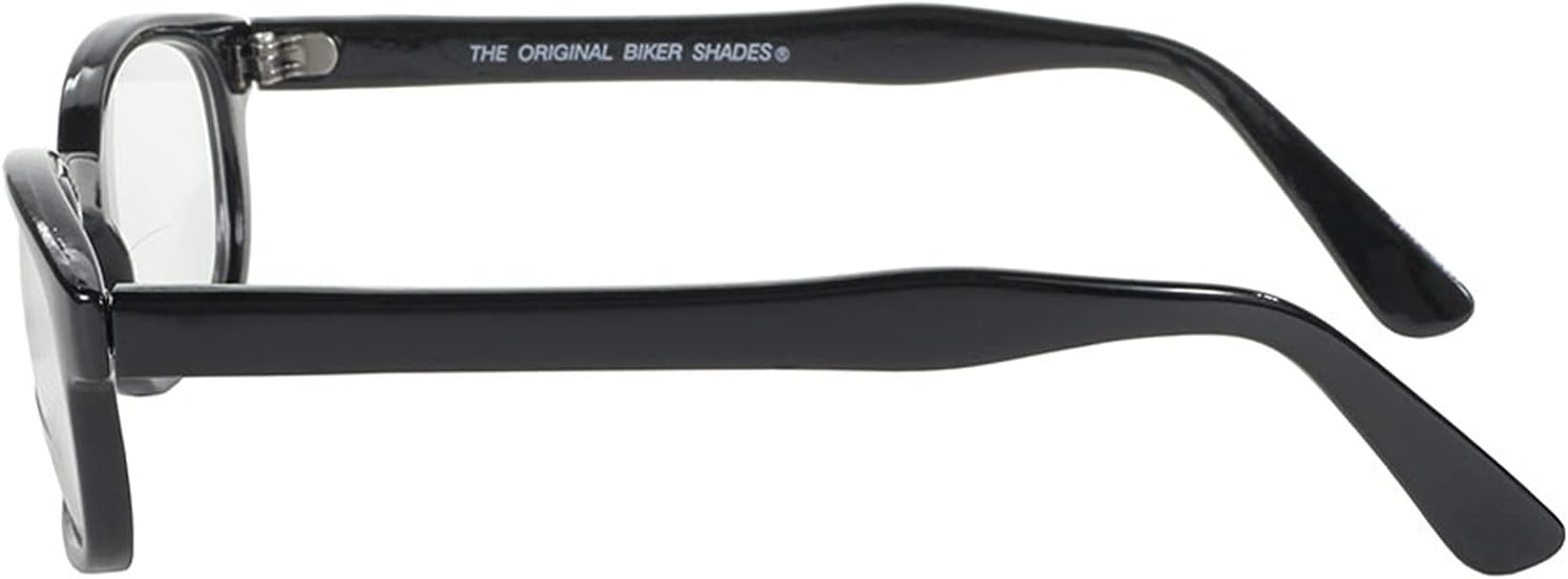 X-Kd Readerz Clear Lens 1.50 Rectangular Sunglasses, Black, 55mm, 60mm, (19150)