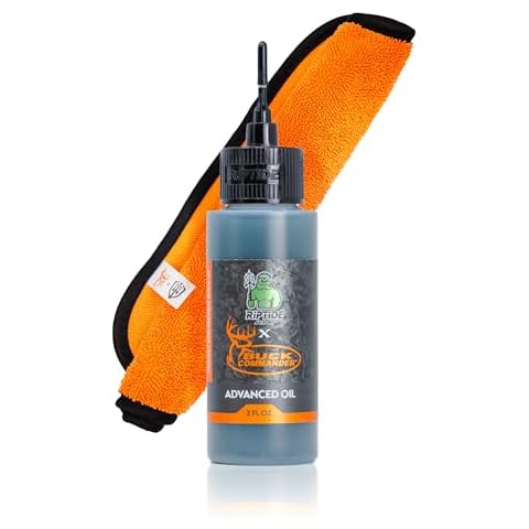 Riptide Armory x Buck Commander Advanced Oil - Long Lasting Graphene Protection - Protect & Prevent Buildup – Effective on All Surfaces - Veteran Founded, Formulated by Former US Navy Seal (2oz Combo) Cover