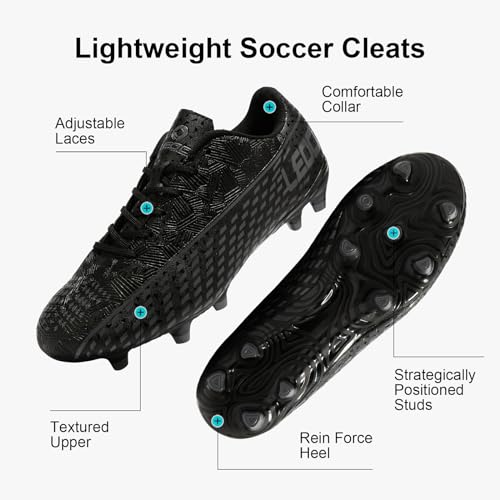 Image of Men's Soccer Cleats Women Outdoor Frim Ground Football Shoes