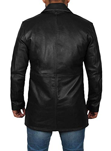 fjackets Leather Jacket Mens - Real Lambskin Leather Jackets for Men Carcoat Style Men's Leather Coats3