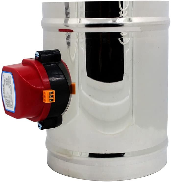 1Pcs 220V Electric Motorized Damper Air Duct Vent Air Damper Valve Diameter Ventilation Tube 80-400 Mm (Color : DC12V, Size : OD80mm)